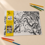 Funny Mat Reusable Silicone Colouring Mat – Dinosaur