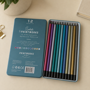 Printworks L’Artiste Metallic Colouring Pencils – Set of 12