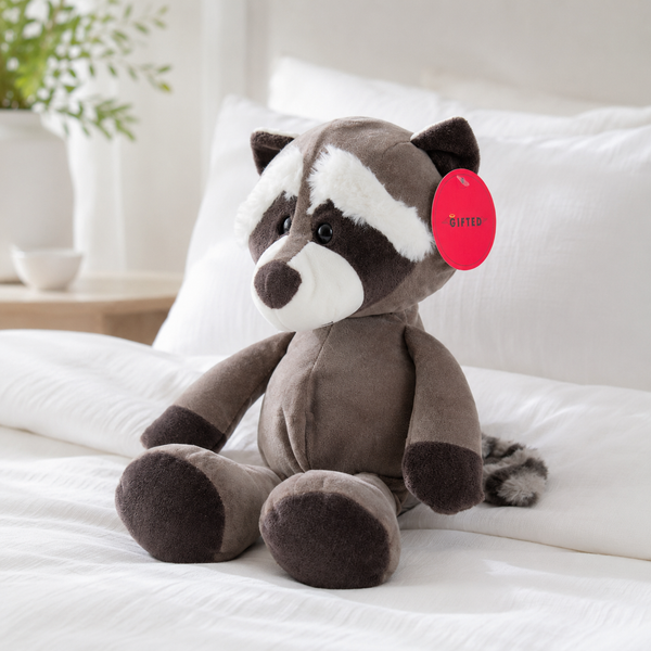 Grey Raccoon Plush Soft Toy