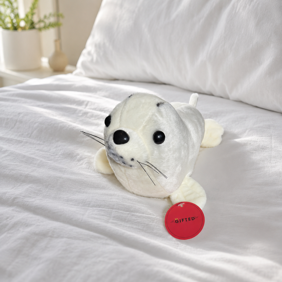 White Seal Plush Soft Toy