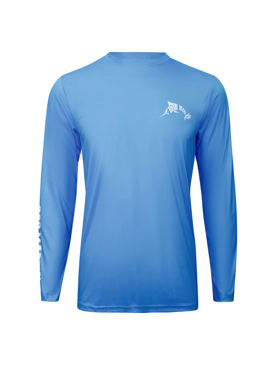 Bob Marlin Performance Shirt Adult Ocean Marlin Blue - Gifted Products