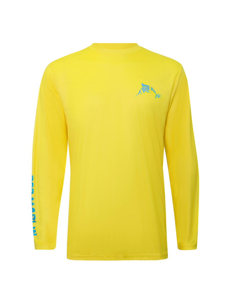 Bob Marlin Performance Shirt Adult Ocean GT Yellow - Gifted Products