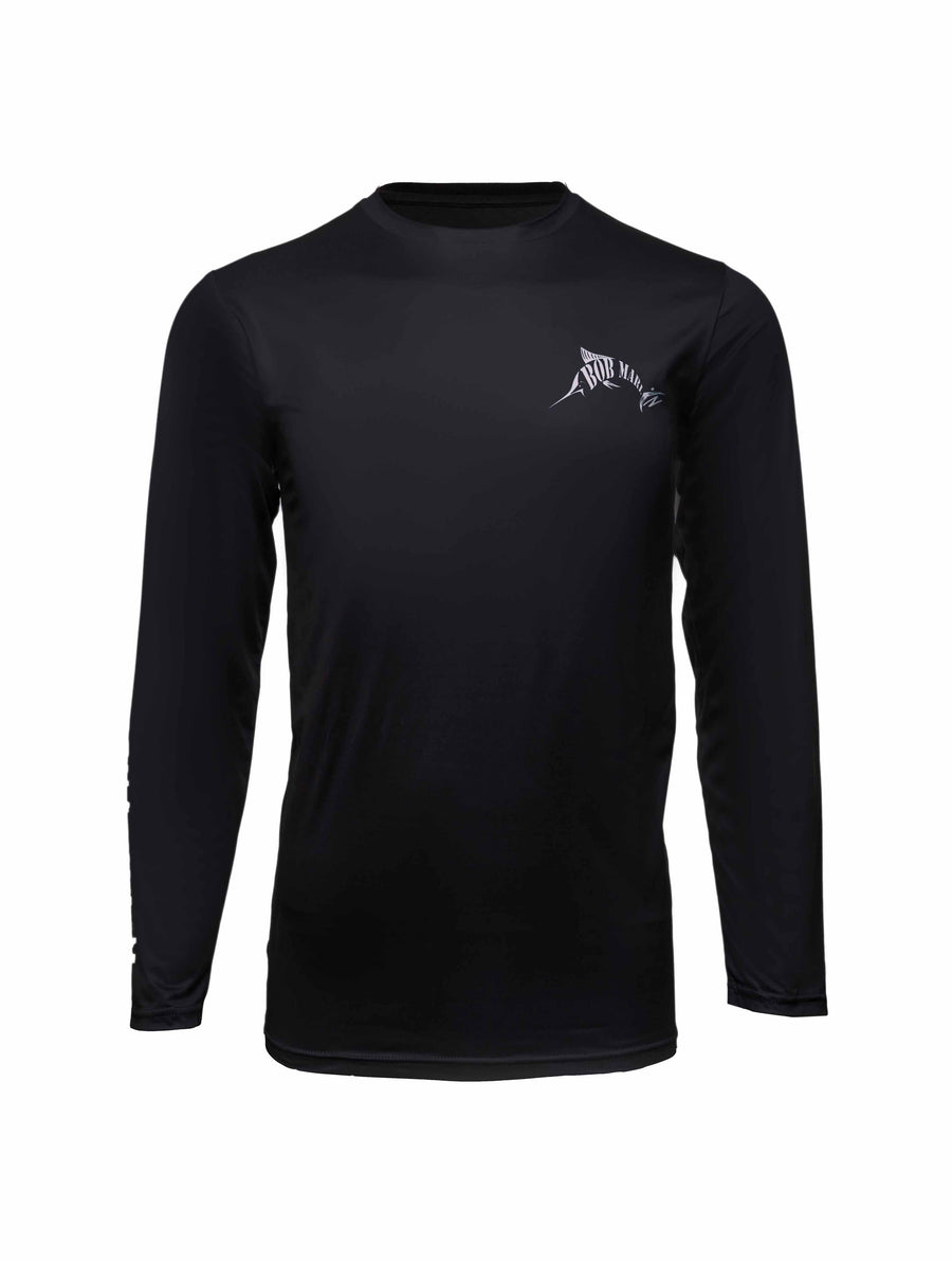 Bob Marlin Performance Shirt Adult Rasta Marlin Black - Gifted Products